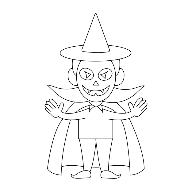 vettore di carattere spaventoso di Halloween isolato su bianco. illustrazione vettoriale di Halloween.