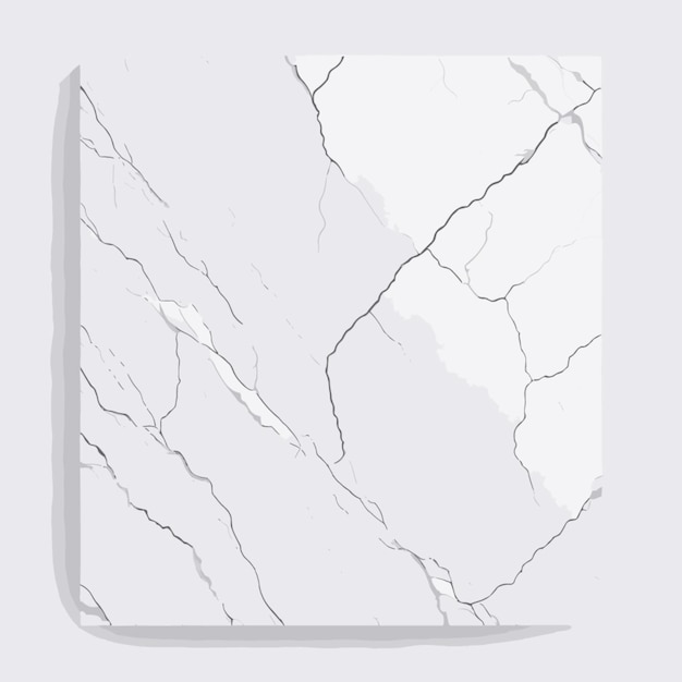 Vettore di cartoni animati in marmo su sfondo bianco