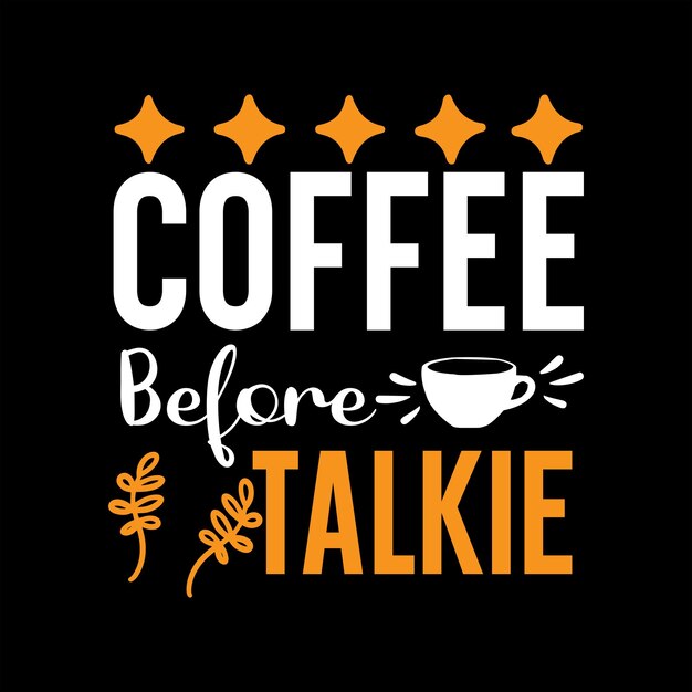 vettore di disegno della maglietta del caffè