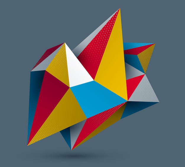 Vettore di forma poly astratta bassa progettazione di forme future arte poligonale geometrica dimensionale tema tecnologico dinamico con linee di maglia