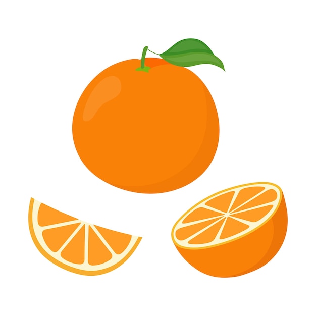 Vettore di frutta arancione