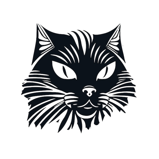 vettore di gatto o logo vettoriale