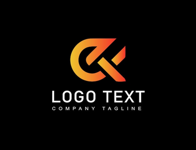 Vettore di identità di marca logo aziendale e k design