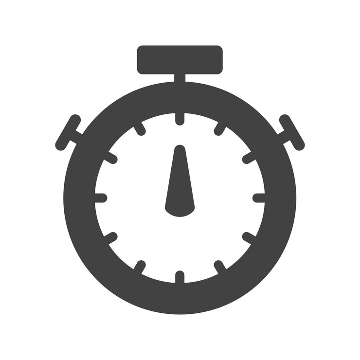 Vettore di illustrazione del cronometro iconico