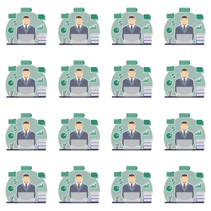 Vettore vettore di illustrazione del modello finanziario