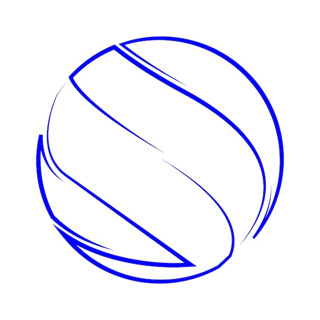 vettore di illustrazione dell'icona di pallavolo