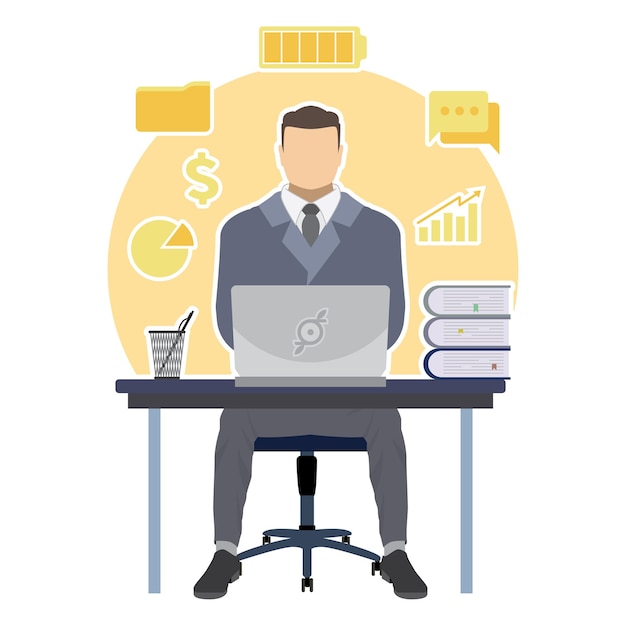 Vettore di illustrazione finanziaria