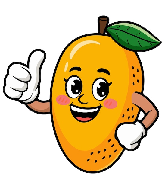 Vettore di mango a cartoni animati