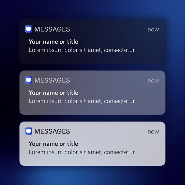 Vettore vettore di notifica dei messaggi telefonici gratuiti