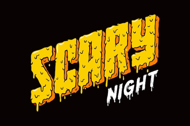Vettore di progettazione dei banner di invito di Halloween Scary Night