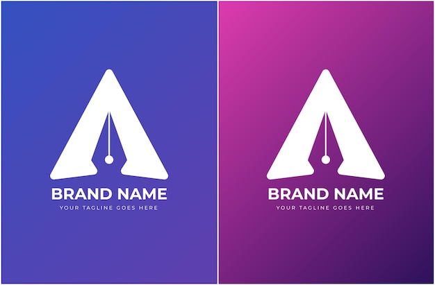 Vettore di progettazione del logo dell'agenzia creativa Gradient