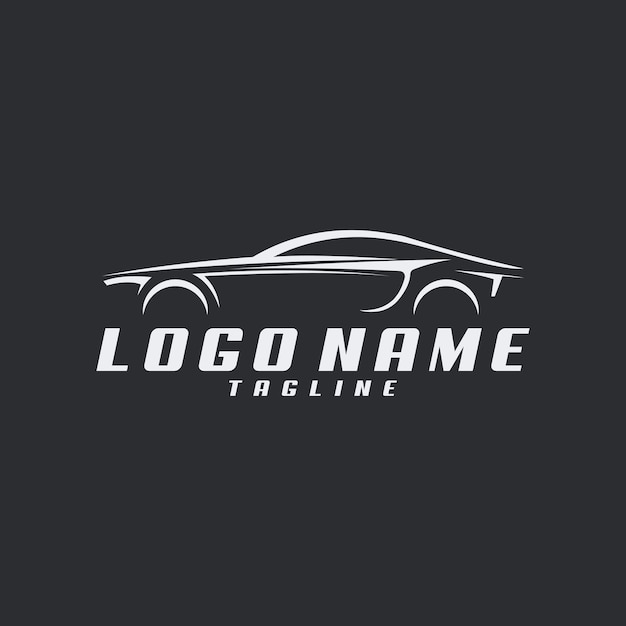 Vettore di progettazione del logo delle auto sportive