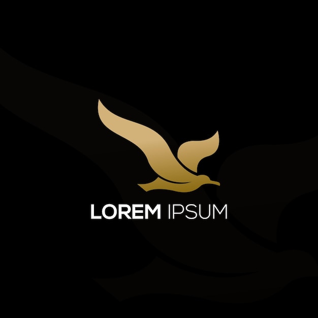 Vettore di progettazione del logo di Luxury Bird