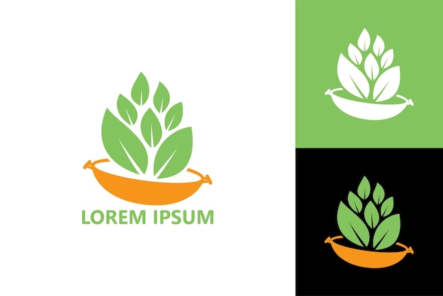 Vettore di progettazione del modello di logo di cucina ecologica