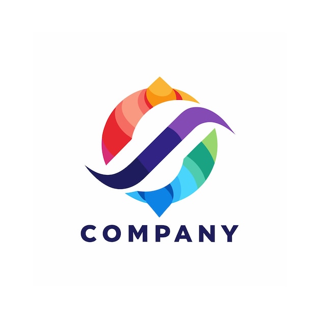 Vettore di progettazione di logo creativo ed elegante, astratto e minimalista per qualsiasi azienda di marca