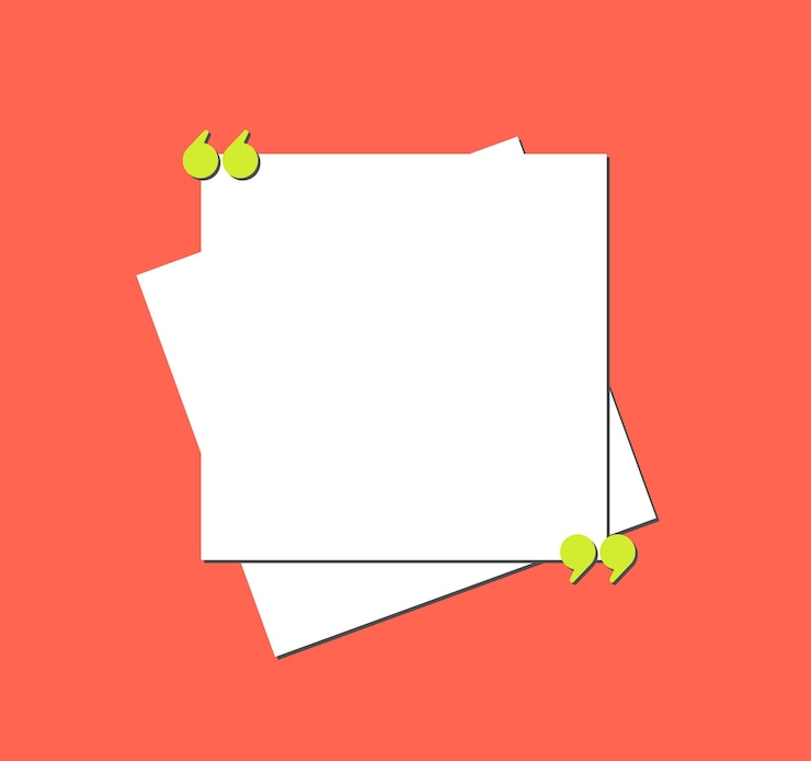 Vettore vettore di progettazione di modelli di comunicazione di citazioni di carta moderne