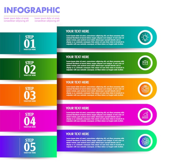 Vettore di progettazione infografica creativa