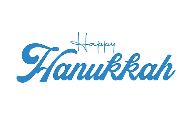 Vettore di progettazione tipografica Happy Hanukkah