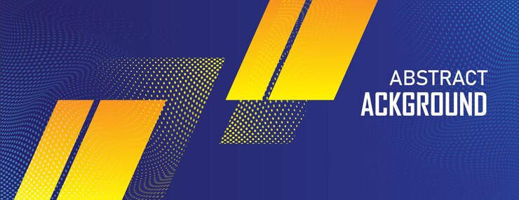 Vettore di sfondo astratto blu e giallo