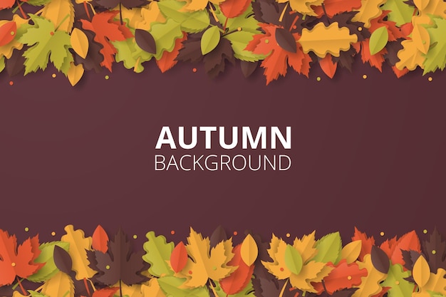 Vettore di sfondo autunnale