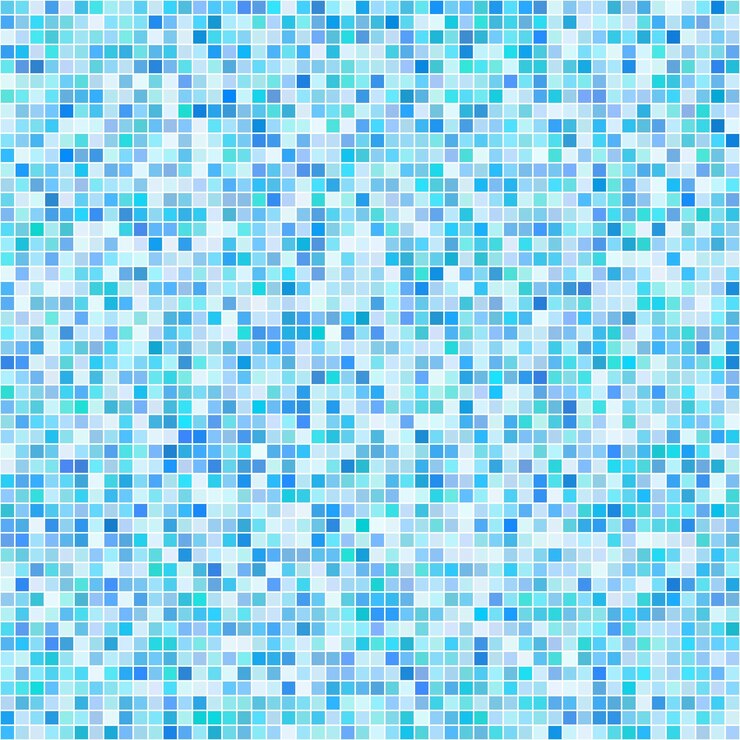 Vettore vettore di sfondo con motivo a mosaico di piastrelle blu con trasparenza diversa
