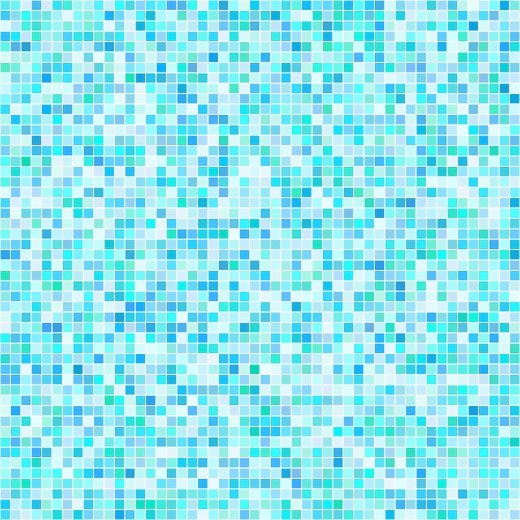 Vettore vettore di sfondo con motivo a mosaico di piastrelle blu con trasparenza diversa