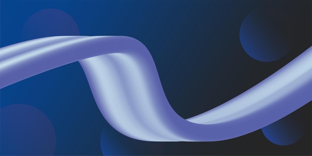 Vettore di sfondo fluido in colore blu e viola e forma d'onda liquida.