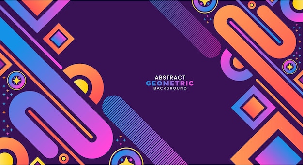 Vettore di sfondo geometrico creativo moderno
