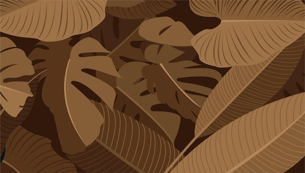 vettore di sfondo tropicale con design banner