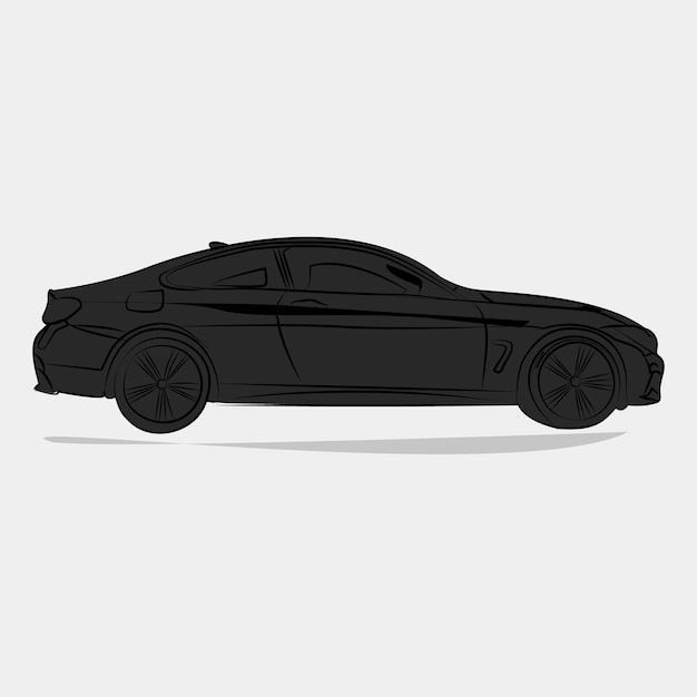 vettore di silhouette dell'auto