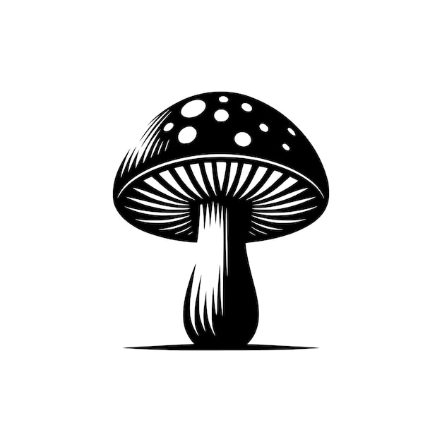 vettore di silhouette di funghi