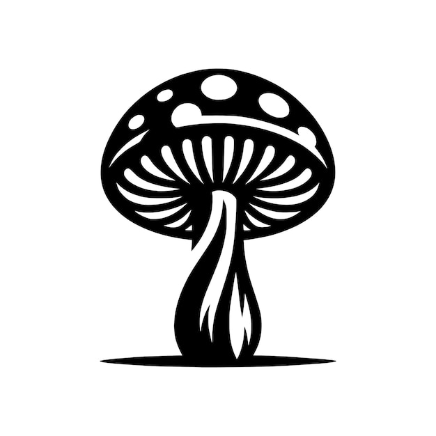 vettore di silhouette di funghi