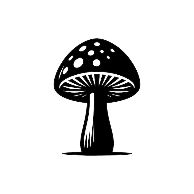 vettore di silhouette di funghi