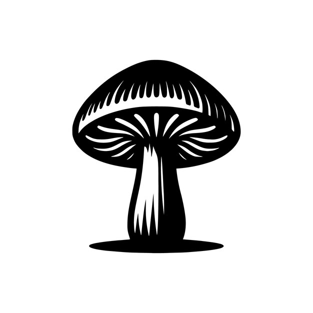 vettore di silhouette di funghi