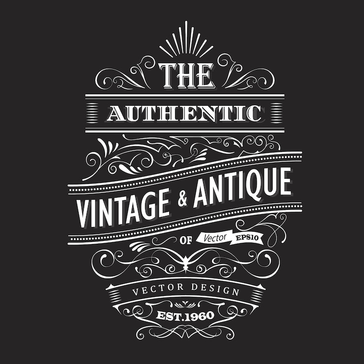 Vettore vettore di tipografia etichetta occidentale design vintage