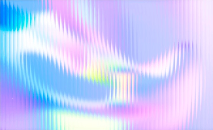 Vettore vettore di vetro con gradiente di neon sfocato granulato in colori pastello per copertine, carta da parati, marchi e altri