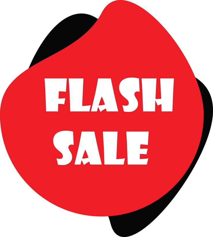 Vettore vettore dinamico di vendita flash per le promozioni di marketing