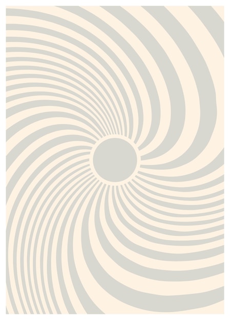 Vettore distorto contorto sullo sfondo hippie groovy Waves swirl twirl pattern in stile retro psichedelico