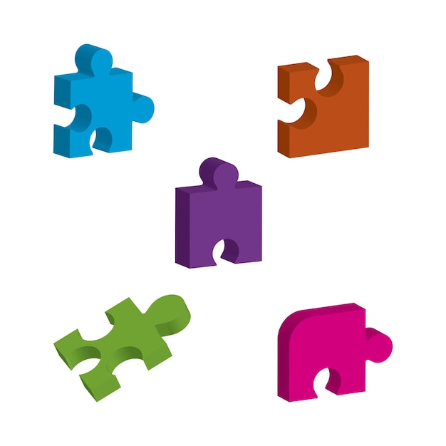 Vettore icona puzzle