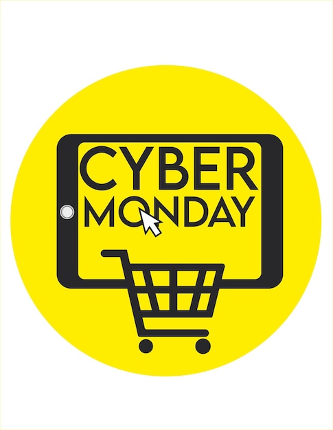 Vettore icona vendita Cyber Monday