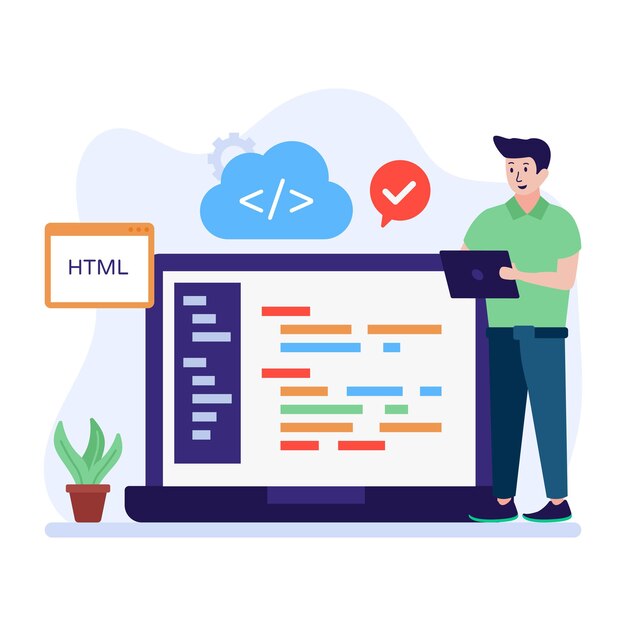 Vettore illustrativo del design modificabile per lo sviluppo di app