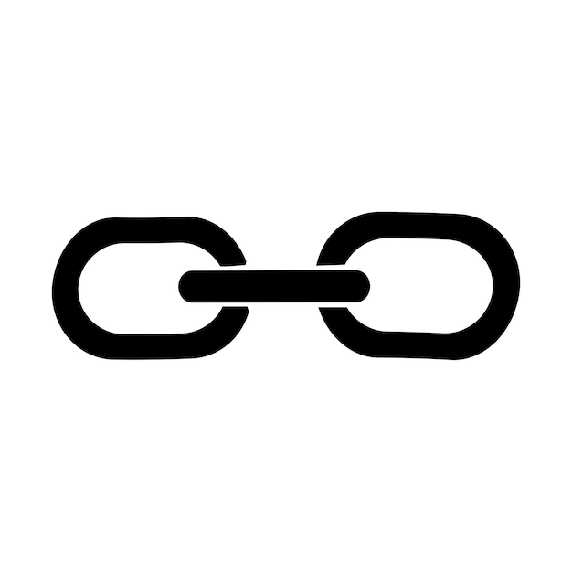 Vettore logo icona catena