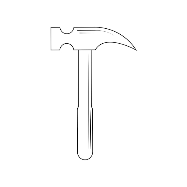 Vettore logo martello