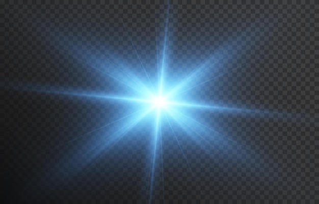Vettore luce blu png. Png lampo blu. Bagliore blu. Luce magica. Raggi di luce png.