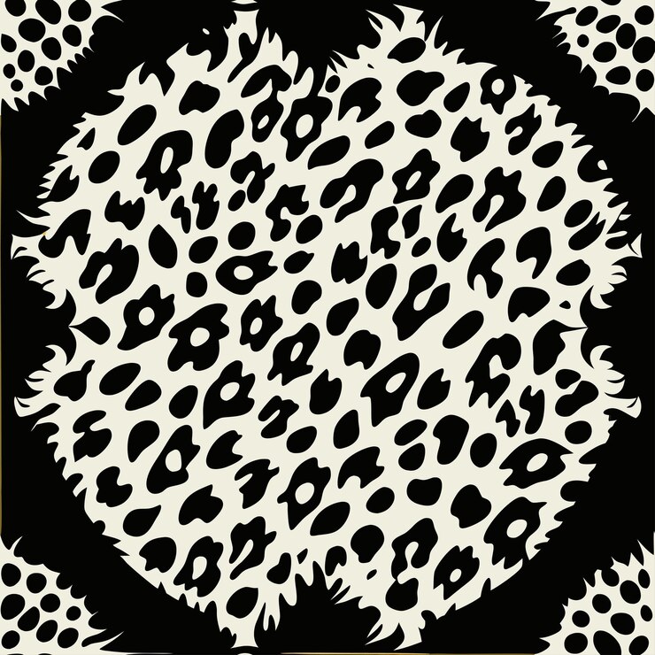 Vettore vettore modello di pelle di animale leopardo