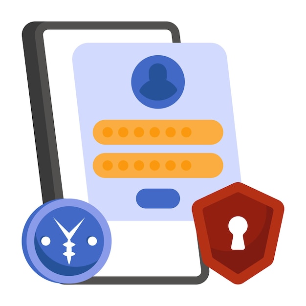 Vettore modificabile dell'icona di accesso all'account