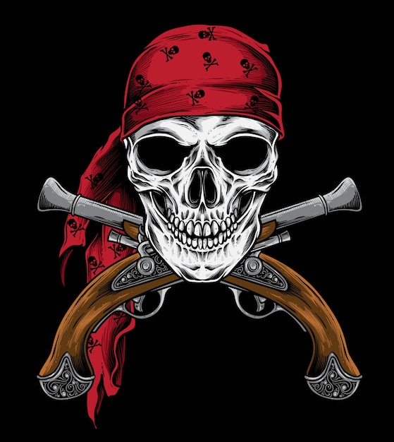 Vettore pistola pirata