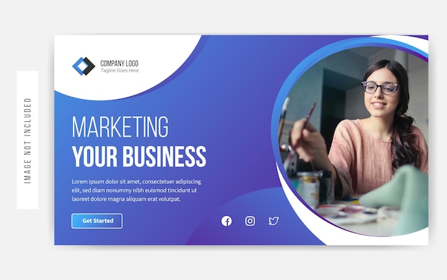 Vettore premium per il design delle miniature di YouTube