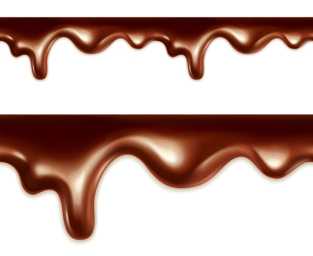 Vettore senza cuciture del cioccolato fuso