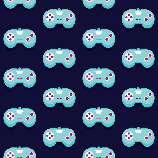 Vettore senza cuciture del modello di Gamepad